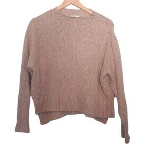 Leith Beige Oversized Dolman Sleeve Sweater Size Small Neutral